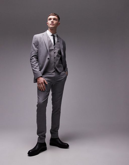  Topman super skinny suit in grey