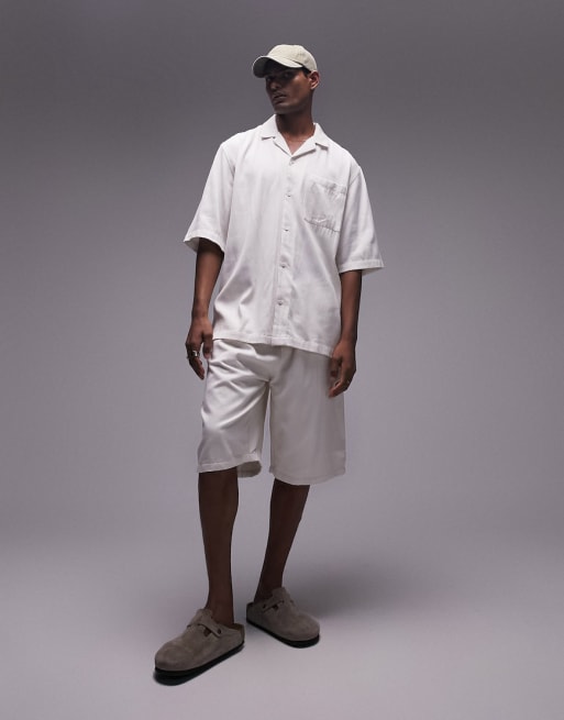 Topman textured set in ecru