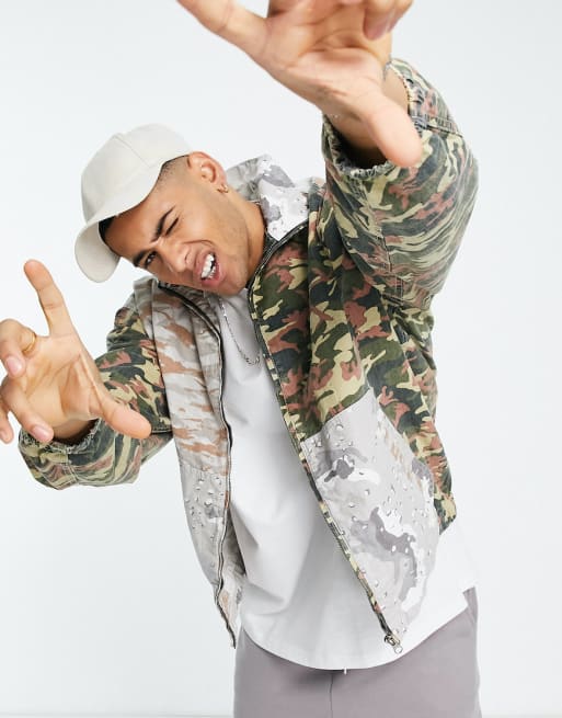 Topman – Zestaw we wzór moro: kurtka i bojówki