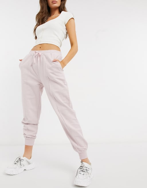 Topshop acid wash co-ord in pink