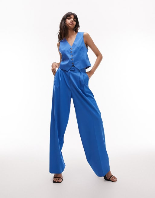Topshop - Co-ord set - Pak in blauwe tonic