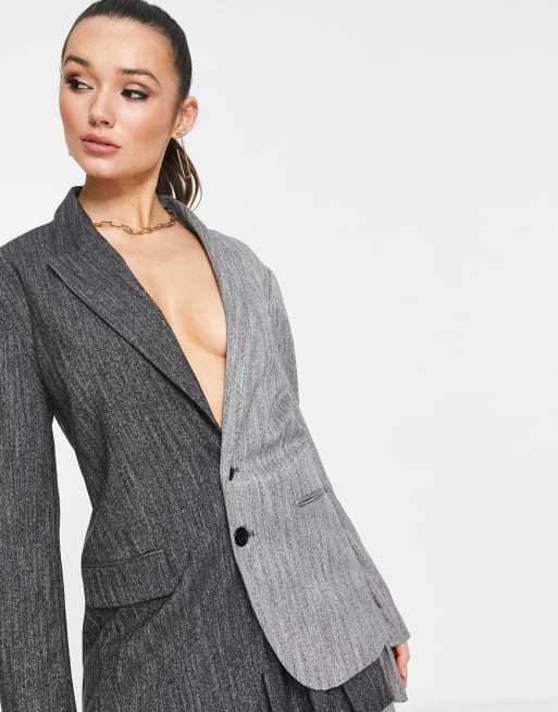 Topshop - Coordinato bicolore grigio