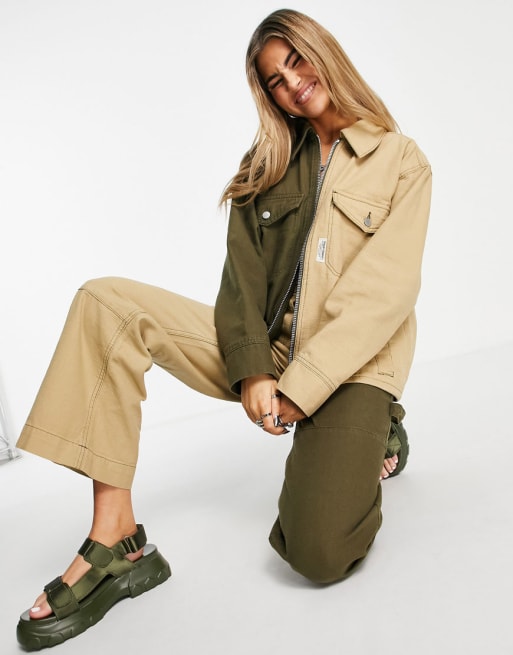 Topshop - Coordinato color kaki e cammello