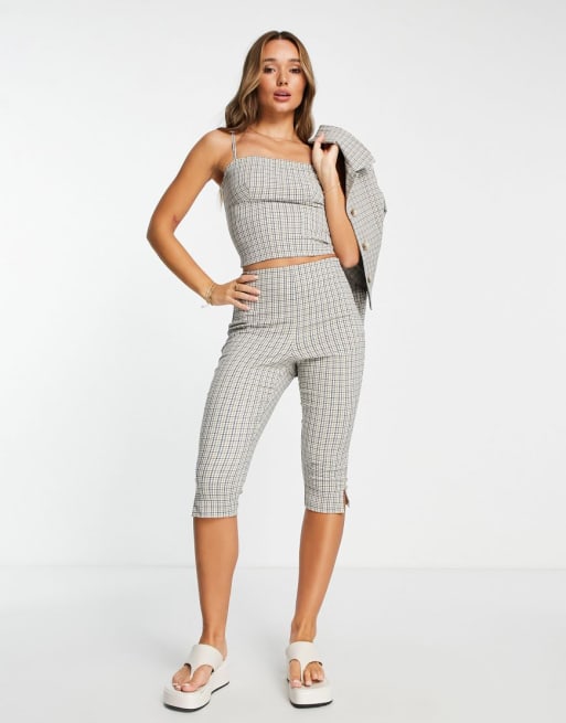 Topshop - Coordinato in 3 pezzi multicolore a quadri