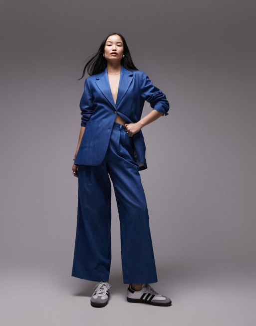 Topshop denim blazer and pants mdt
