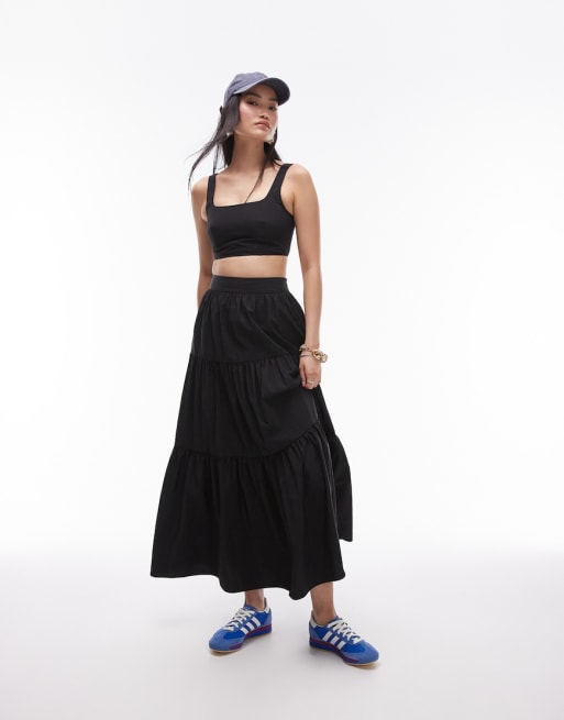 Topshop - Ensemble en taffetas - Noir