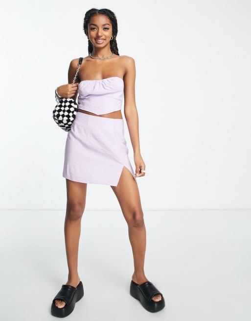 Topshop linen set in lilac