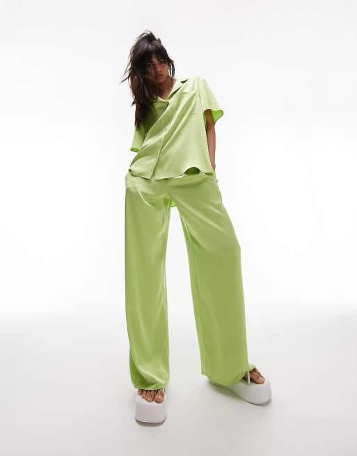 Satin 2025 trousers topshop