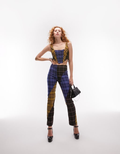 Topshop set in check mix