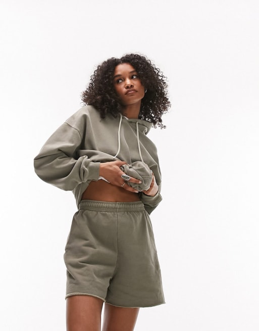 Topshop top khaki shorts