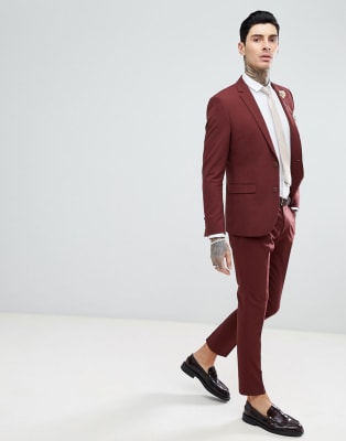 Traje ajustado en tejido elástico Biscuit de Harry Brown 