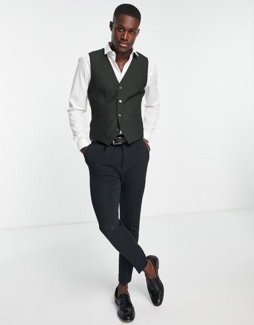 Traje caqui entallado de Bolongaro Trevor