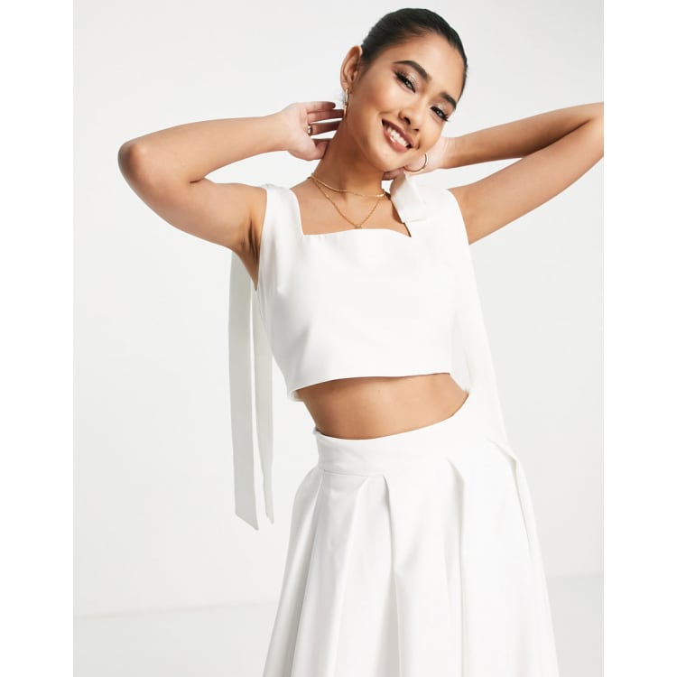 Jupe longue et discount crop top mariage