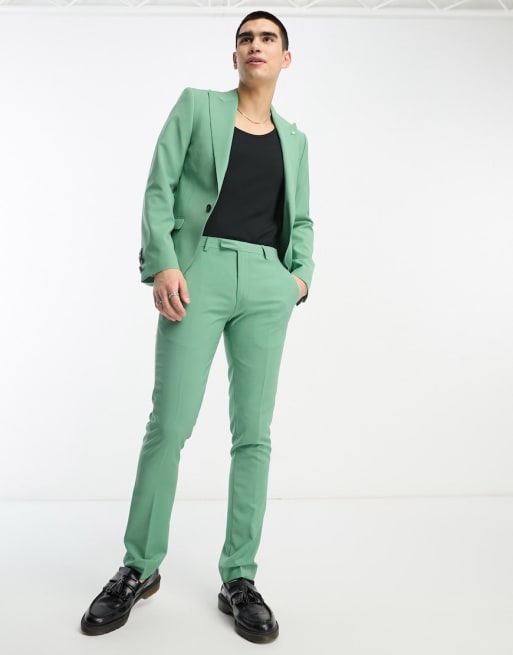 Twisted Tailor Buscot suit in pistachio green