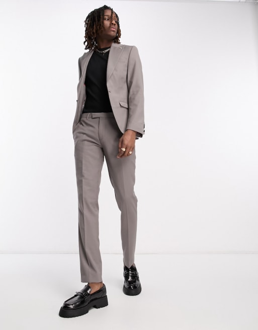 Twisted Tailor buscot suit set in mink gray