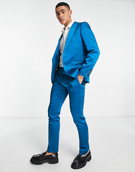 Twisted Tailor Draco suit in teal