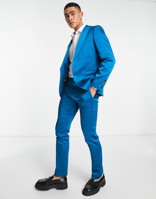 Twisted Tailor draco suit in teal | ASOS