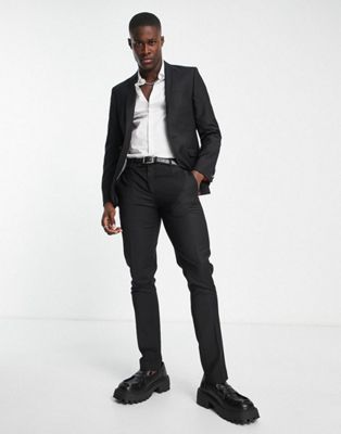 Twisted Tailor Ellroy skinny fit suit in black | ASOS