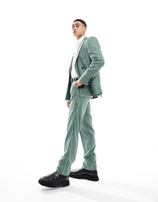 Twisted Tailor - Morrison - Abito verde e bianco a quadri