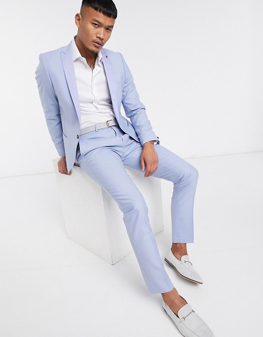 Twisted Tailor suit set in pastel blue