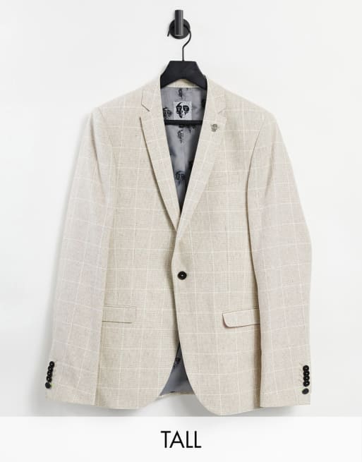 Twisted Tailor suit set in window pane check stone