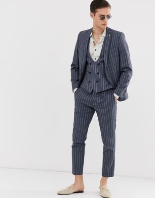twisted tailor asos pinstripe skinny suit super
