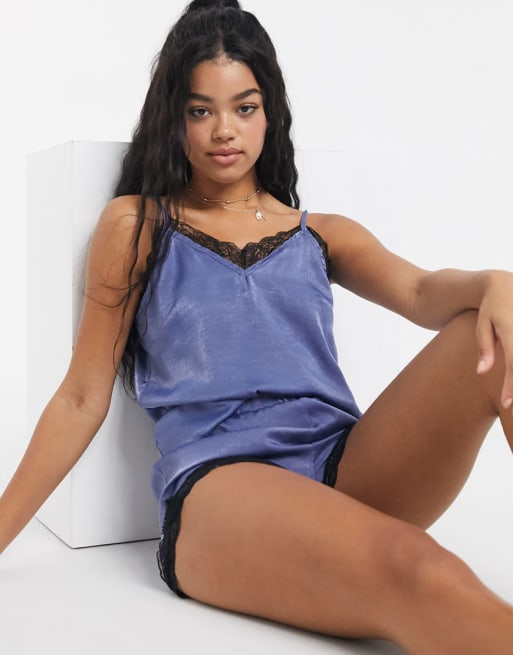 Unique 21 Lace Trim Pajama set ASOS