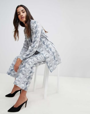 flared pants slangenprint