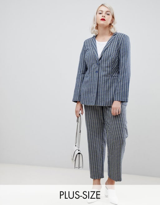 Unique21 Hero tailored checked suit