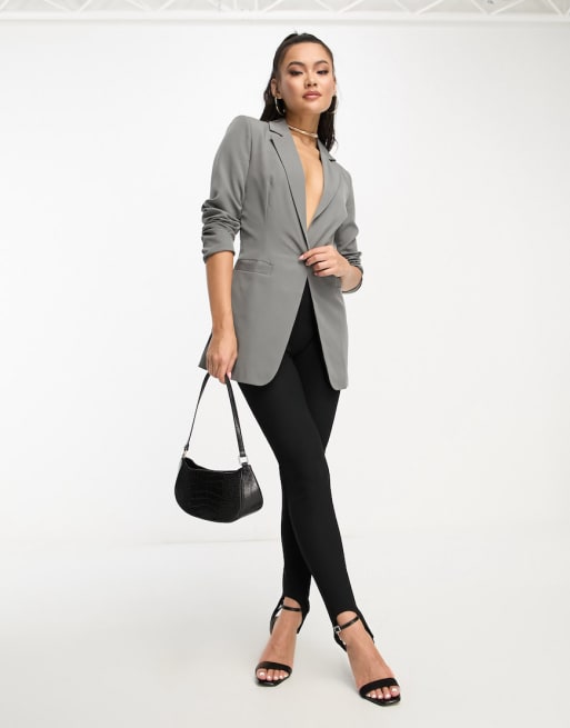 Unique21 tailored blazer and trouser co-ord in grey
