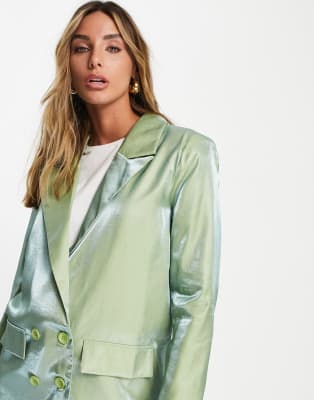 Urban Threads – Kombiteil in Metallic-Grün