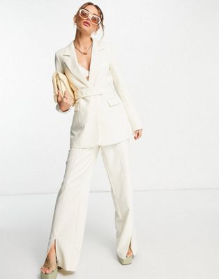 Vero Moda  Aware tailored blazer and trouser co-ord in cream