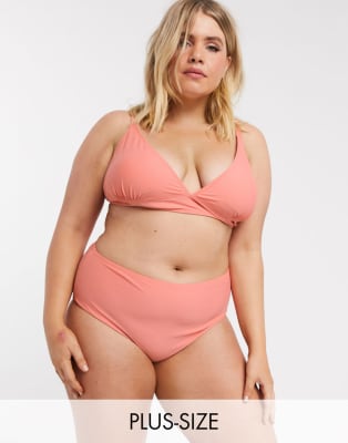 I stor skala Så mange Gå ud Vero Moda Curve Bikini pink | ASOS