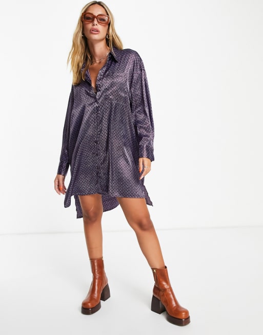 Vero Moda set in dark purple print - MULTI
