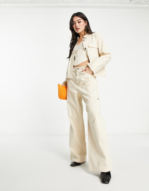 Vero Moda X Joann Van Den Herik cargo co-ord in stone | ASOS