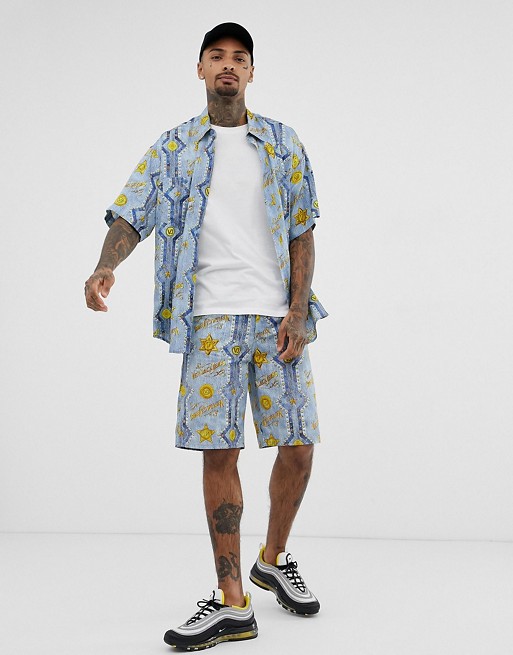 Versace Jeans oversized Co-ord with All over print