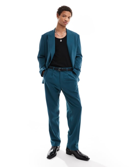  Viggo suit in petrol blue