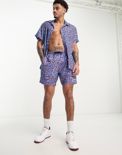 Man T-Shirt And Swim Short Set