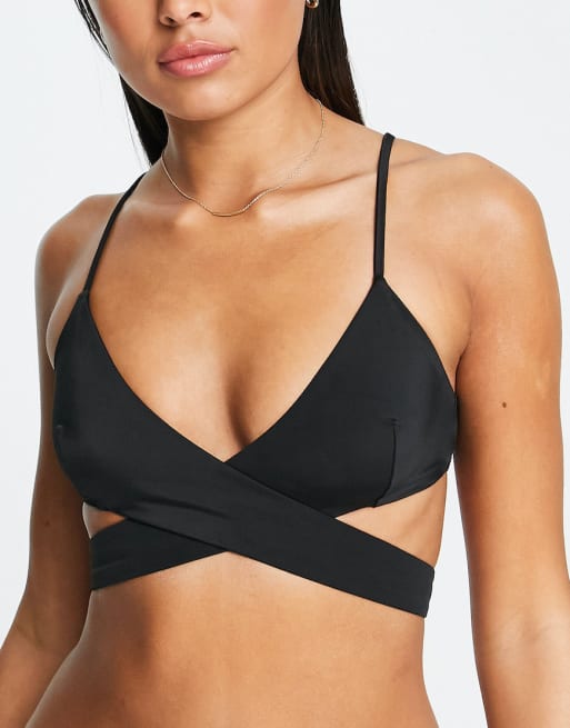 Weekday – Bikinioberteil und -hose in Schwarz