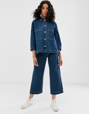 denim jacket two piece