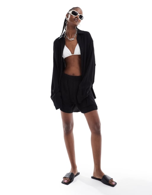 Weekday - Ensemble short et chemise en lin mélangé