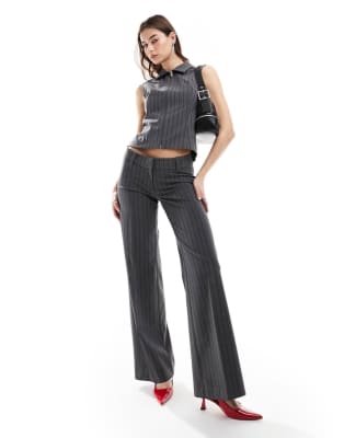 Weekday Fuji co-ord zip through vest and trousers