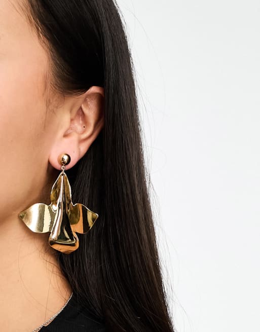 Oscar de la store renta leaf earrings