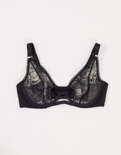 Victoria's Secret Strappy Fishnet Lace Bra