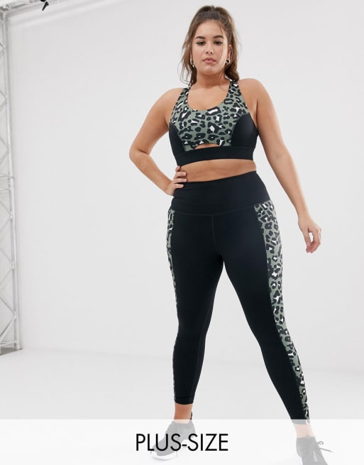 Yoga Basic Plus Leopard Print Sports Set