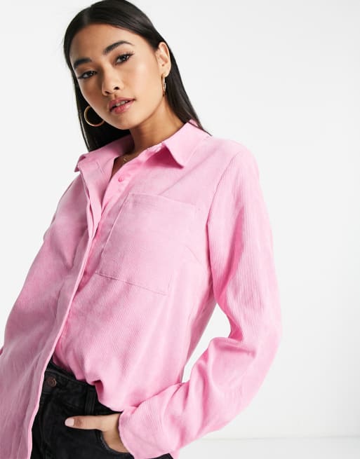 Y.A.S mini cord jacket and pants set in pink