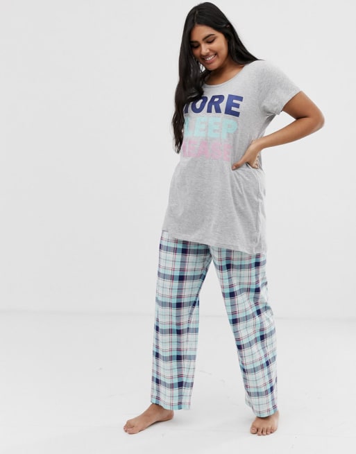 Plus size pyjama set hot sale