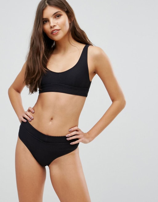 Asos ribbed bikini online