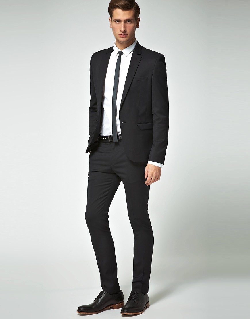 ASOS Skinny Fit Black Suit at ASOS