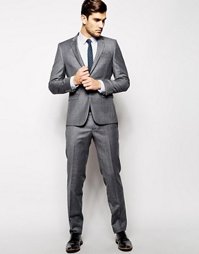 DKNY Slim Fit Check Suit